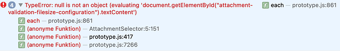 MyXWiki - Upload and select - TypeError - null is not an object