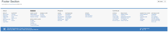 xwiki footer