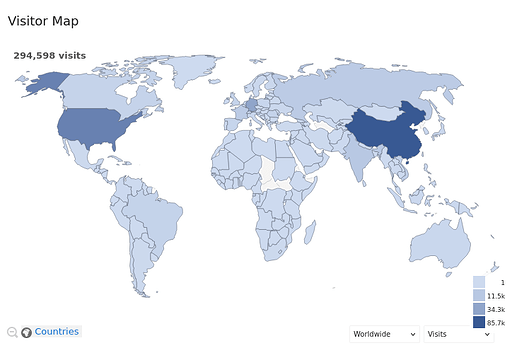 Visitor Map Worldwide