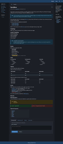 Iceberg Dark - sandbox page
