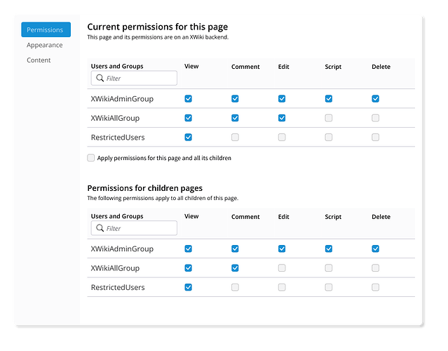 permissions _ XWiki