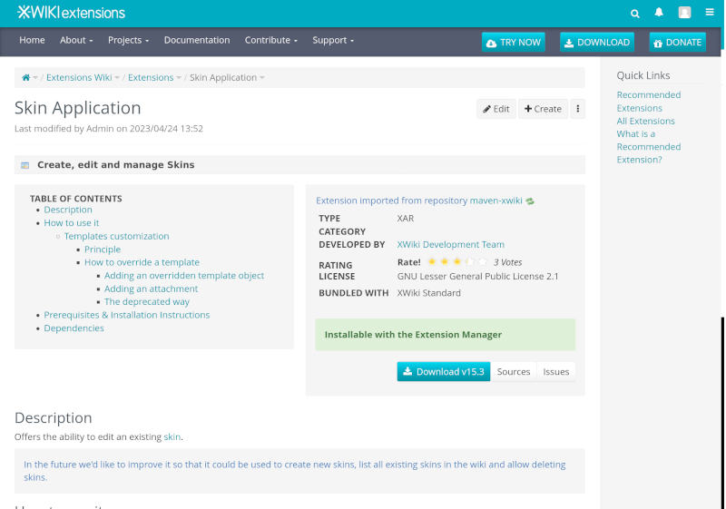 Screenshot-XWiki-Skin-Extension
