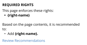 Rights Enforced, with ADD recomendation